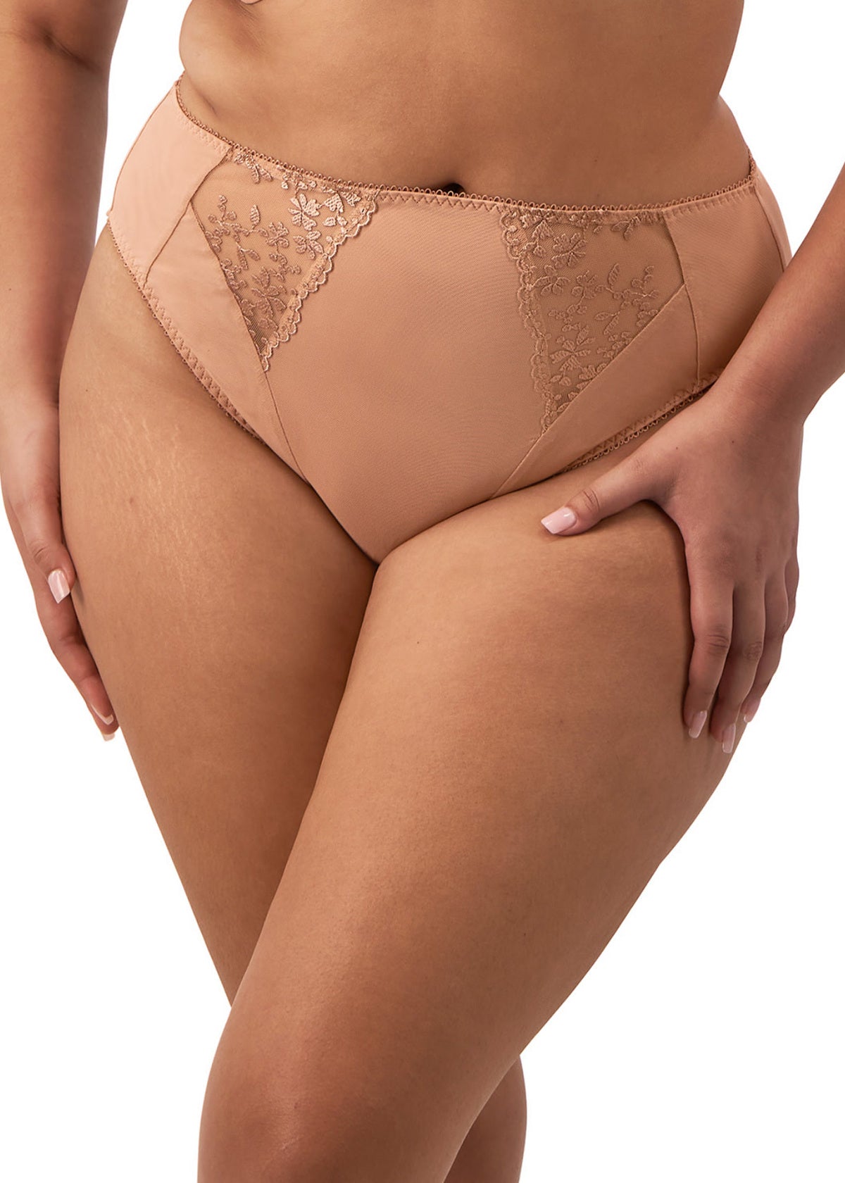 Zarla High Leg Brief EL302553 CAT - Cafe au Lait