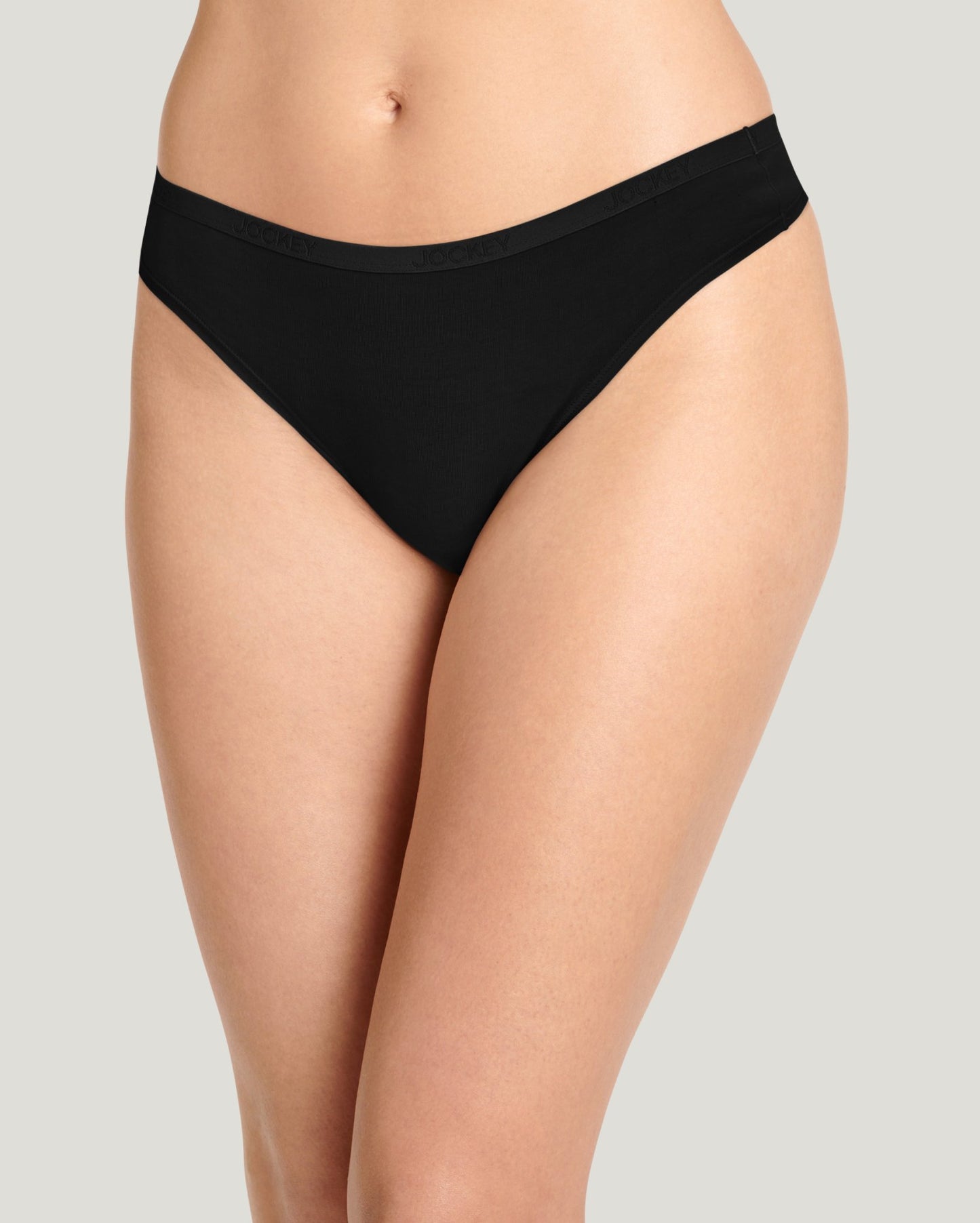 Organic Cotton Logo Thong 3 Pack 20125 001 - Black