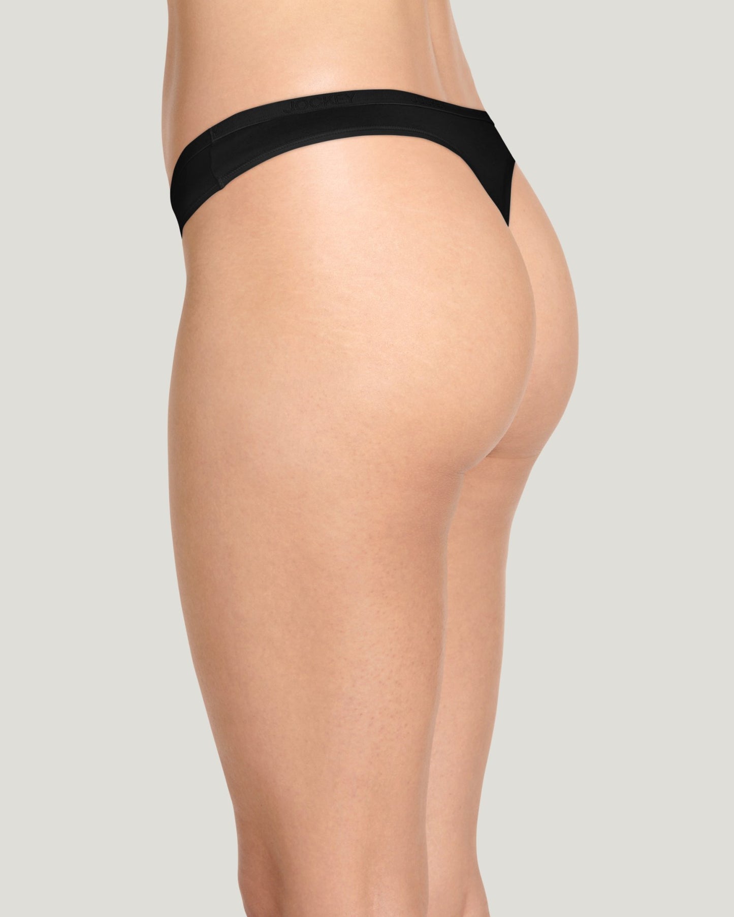 Organic Cotton Logo Thong 3 Pack 20125 001 - Black
