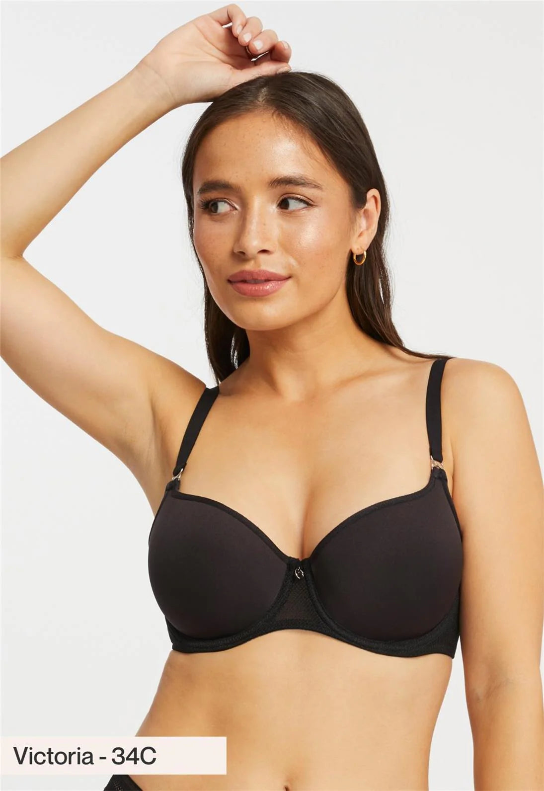 Spacer Balconette T-shirt Bra 9360 - Black