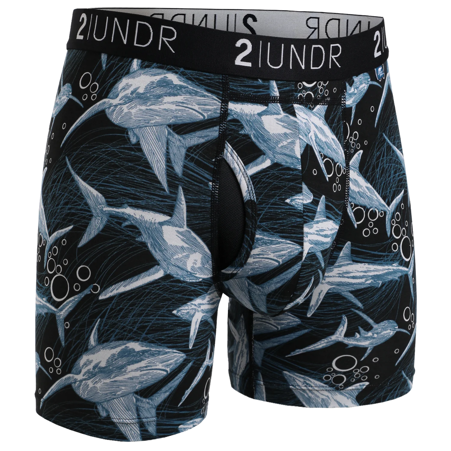 2UNDR 2PACK 6" Swing Shift Boxer Brief - Great White/Rhino