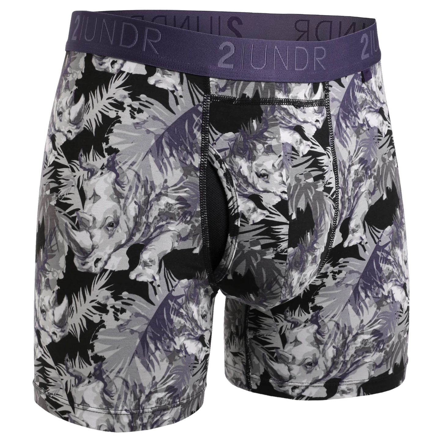 2UNDR 2PACK 6" Swing Shift Boxer Brief - Great White/Rhino