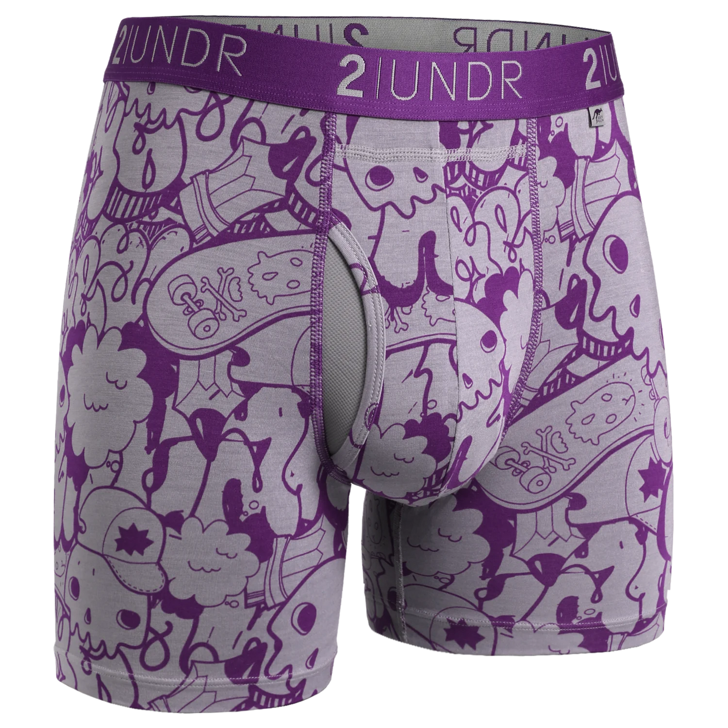 2UNDR 6" Swing Shift Boxer Brief 407 - Skulled