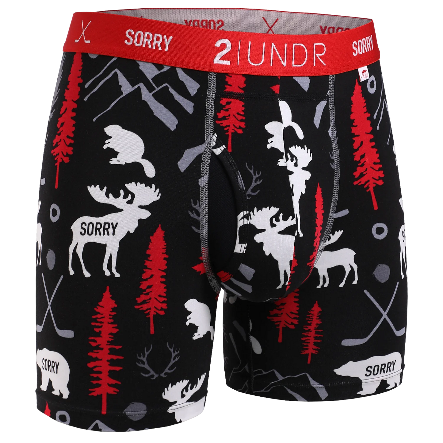 2UNDR 6" Swing Shift Boxer Brief - Sorry Eh