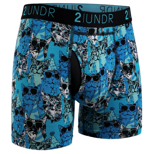 2UNDR (SC) 6" Swing Shift Boxer Brief - Kitty Corner