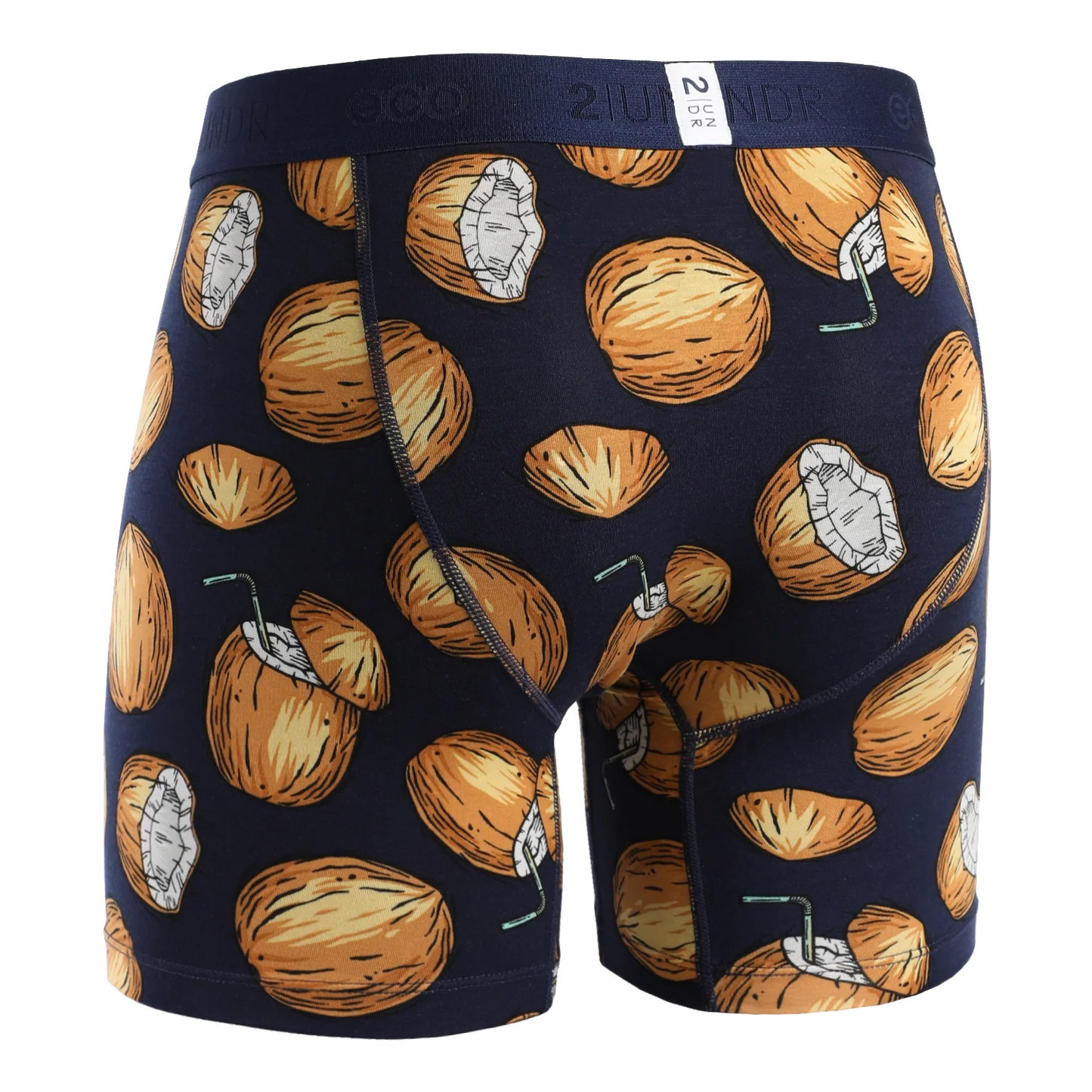 2UNDR 6" Eco Shift Boxer Brief - Cocos