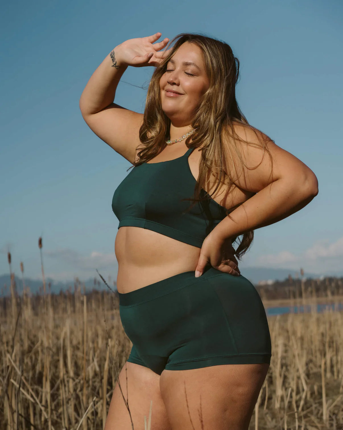 Mineral Wireless Tata Bralette - Green