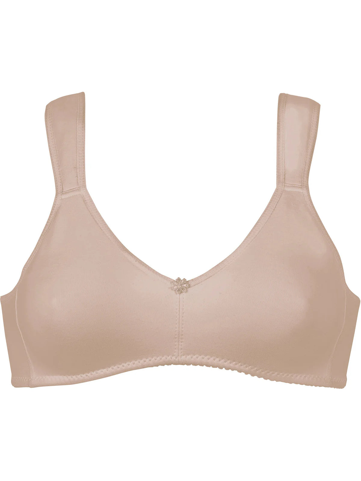 87% Cotton Wireless T-shirt Bra 5127 895 - Light Beige