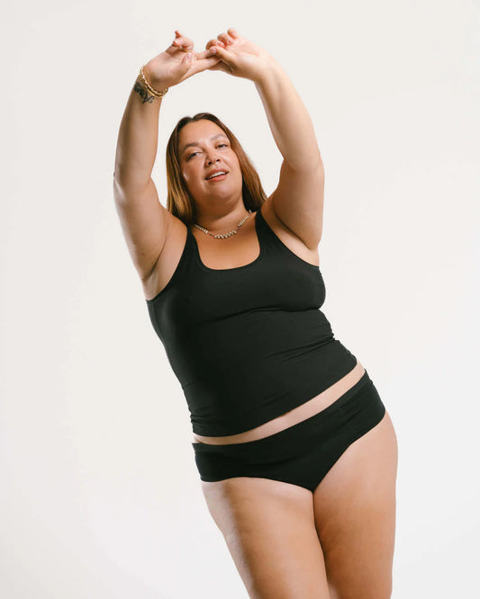 Sporty Classic Tank - Black