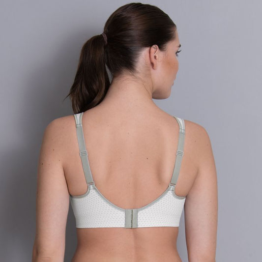 Lace back sports bra - medium support - SELMA - ROSE POUDRE - ETAM