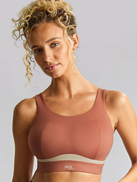 Freedom Wireless Sport Bra 7344 - Sienna Rose/Chalk