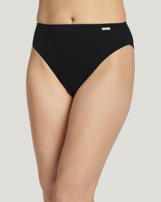 100% Cotton Elance French Cut Brief - 3 Pack 7461/7467 001 - Black