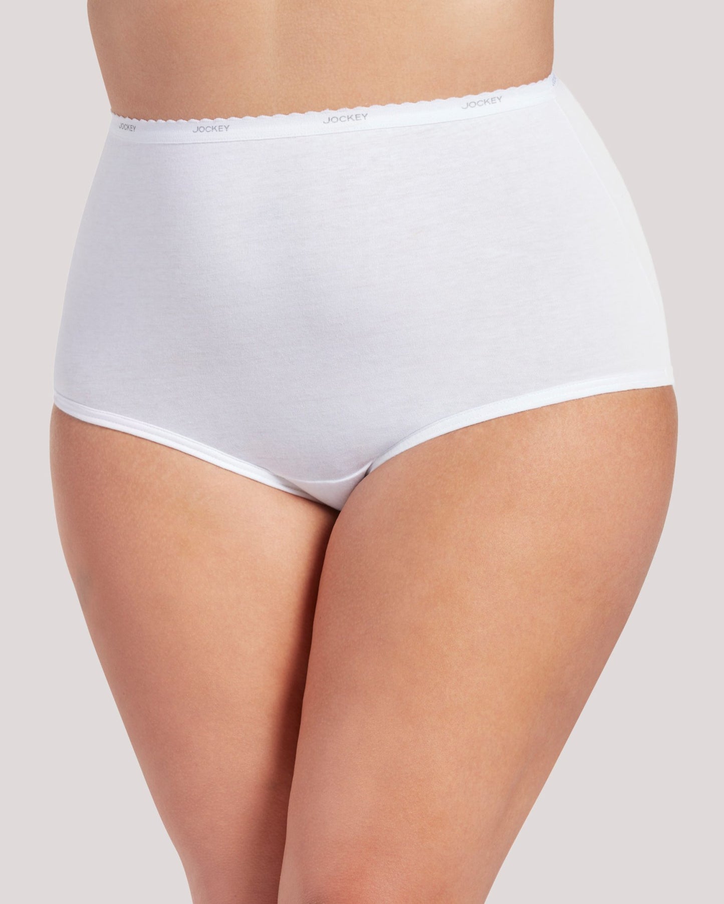 100% Cotton Classics Full Cut Brief 7623/7626 100 - White