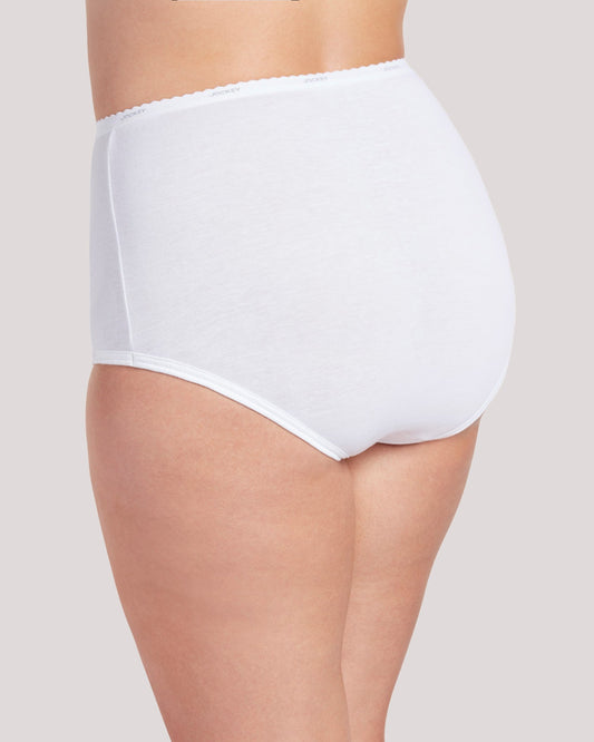 100% Cotton Classics Full Cut Brief 7623/7626 100 - White
