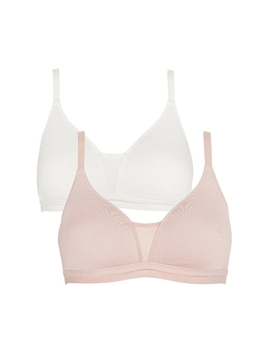 Posie Wireless T-shirt Bra - 2 pack - Blush/Ivory