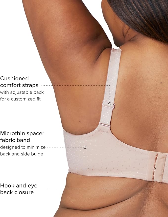 Back Appeal Full Coverage Wireless T-shirt Bra 852403 253 - Rose Dust