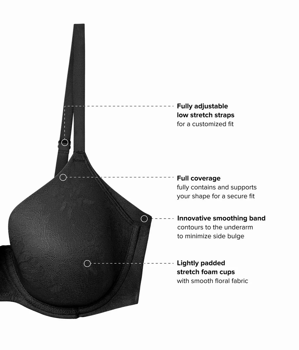 Taking Sides Underwire Padded T-shirt Bra 853471 BK - Black