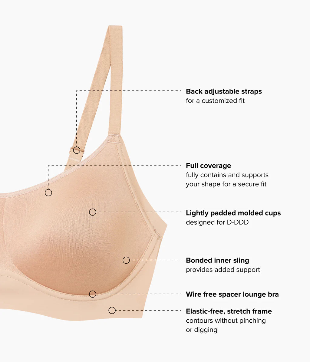 Easy Like Sunday Wireless Padded Spacer T-shirt Bra 856557 269 - Praline