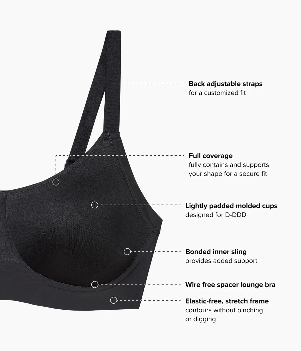 Easy Like Sunday Wireless Padded Spacer T-shirt Bra 856557 BK - Black