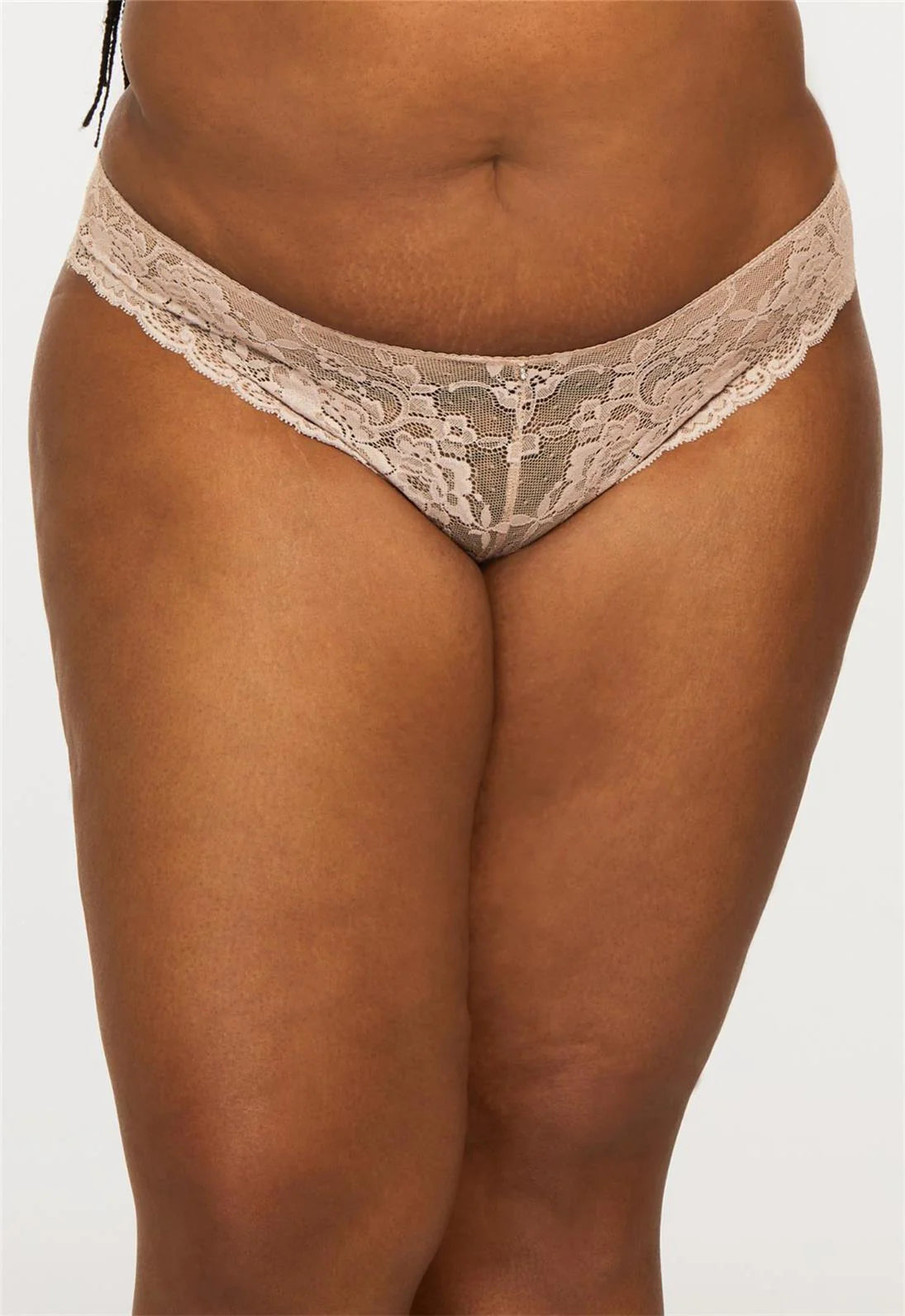 Signature Lace Brazilian Panty 9001 - Sand