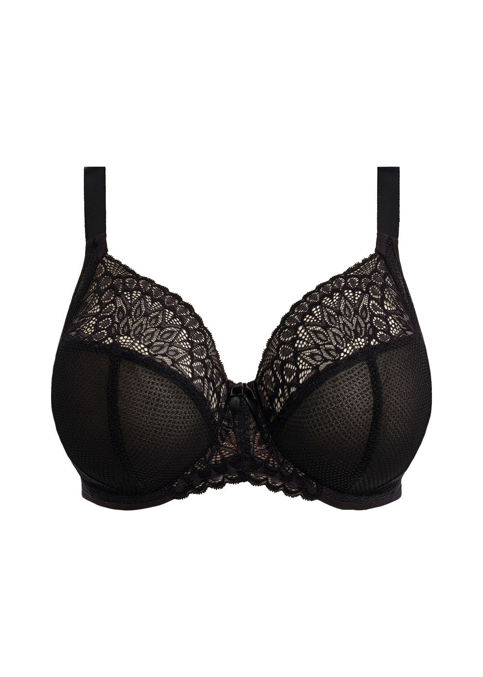 Tiernie Stretch Lace Plunge Bra EL303334 BLK - Black