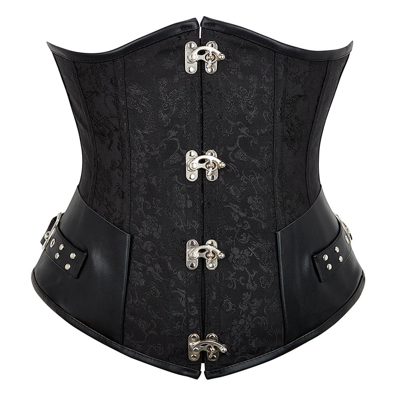 Underbust Corset and Thong 3536 - Black