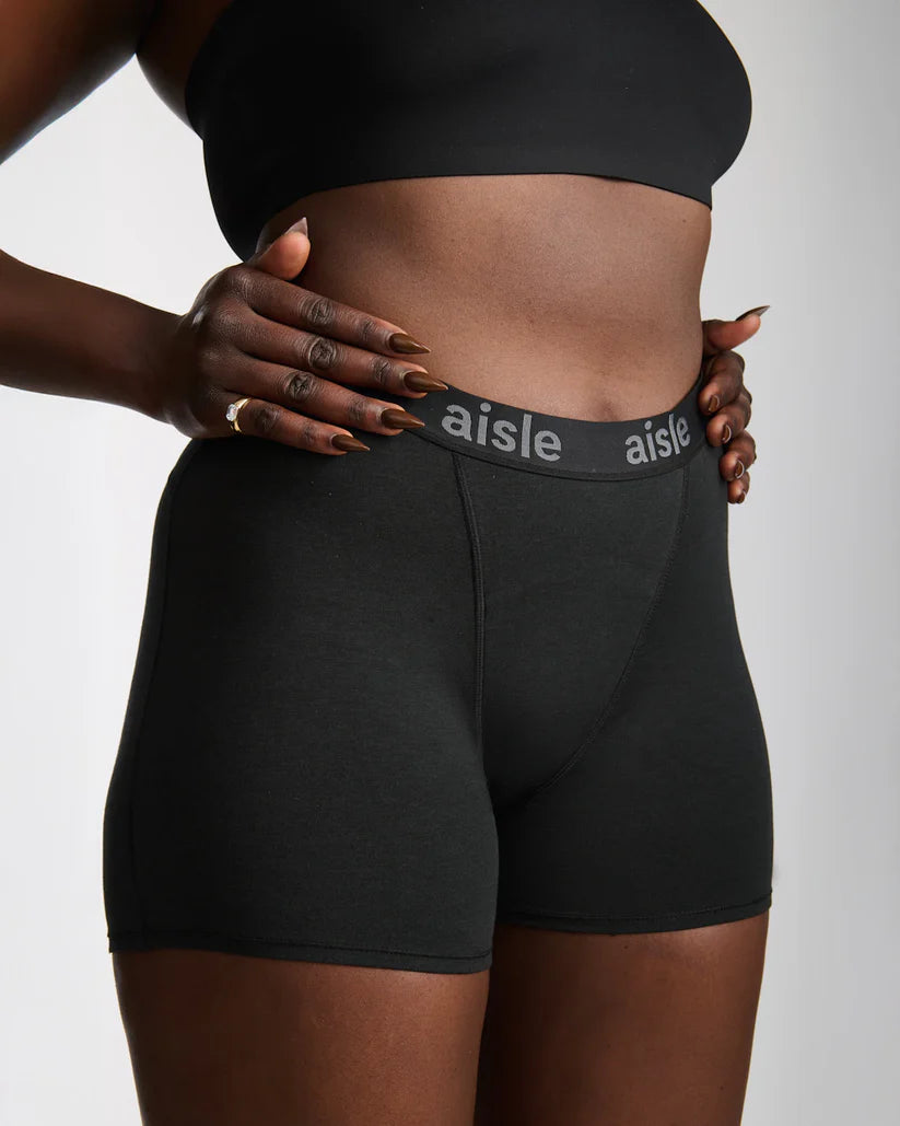 Boost Leakproof Period Boxer Adjustable Absorbency - Black