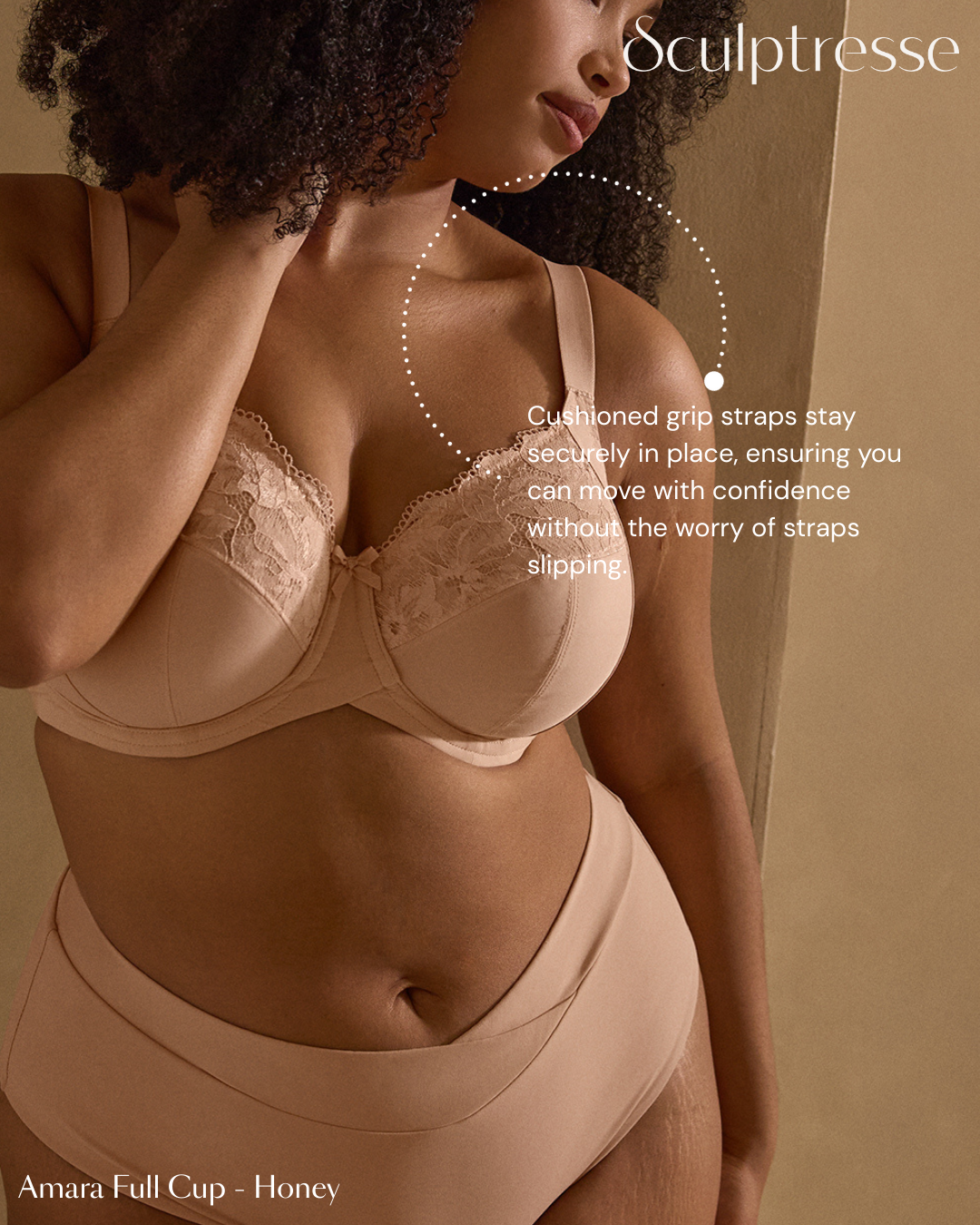 Amara Full Cup Bra 11265 - Honey