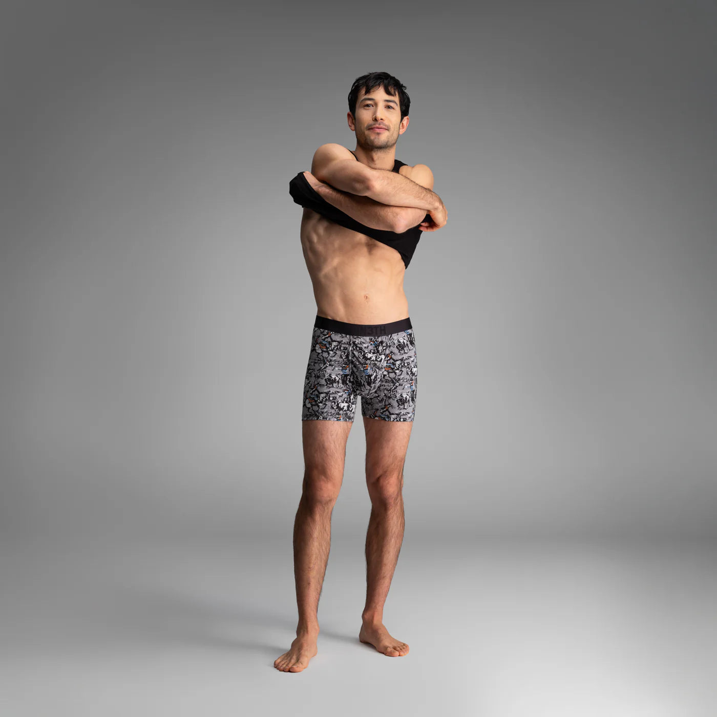 BN3TH 5.5" Essentials Boxer Brief - Prairie Dustup - Grey