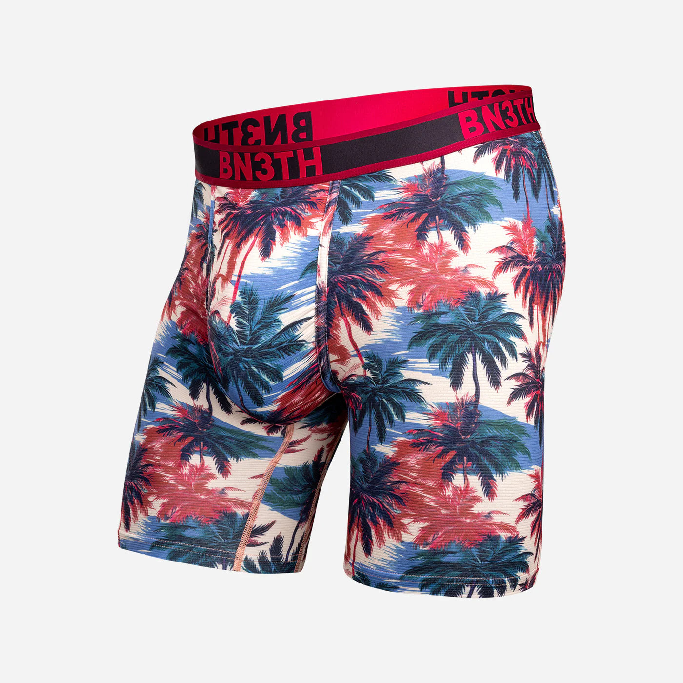 BN3TH 7" Pro Flex Max Boxer Brief - Electric Palm - Heather Sand