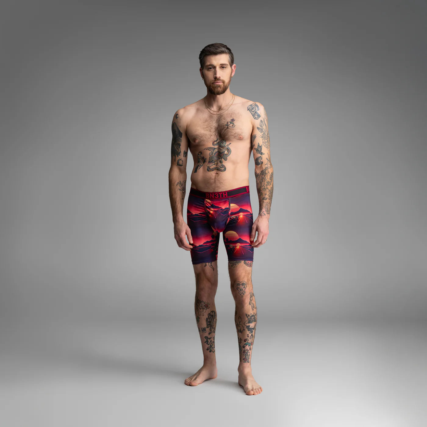 BN3TH 7" Pro Flex Max Boxer Brief - Sunset Racing - Cerise