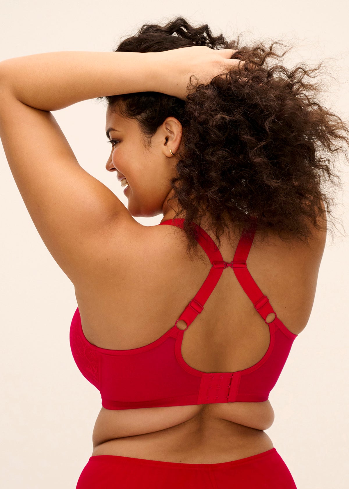 Brianna (SC) Padded Half Cup Bra EL8081 HAD - Haute Red