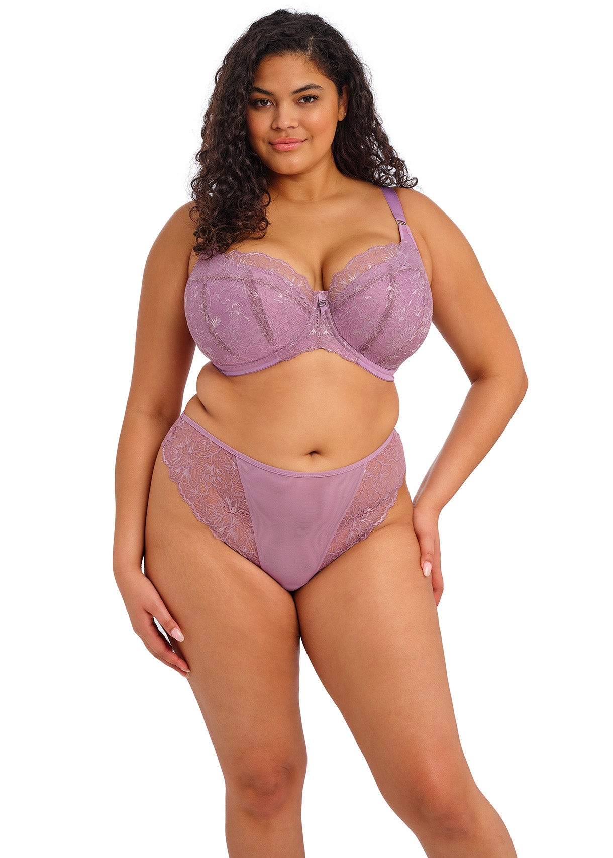Brianna (SC) Padded Half Cup Bra EL8081 HER - Heather