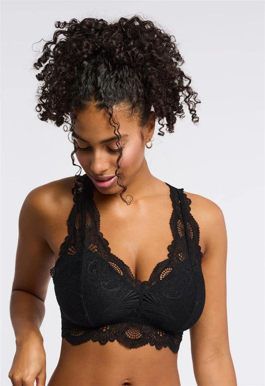 Belle Epoque Lace T-Back Bralette 612 - Black