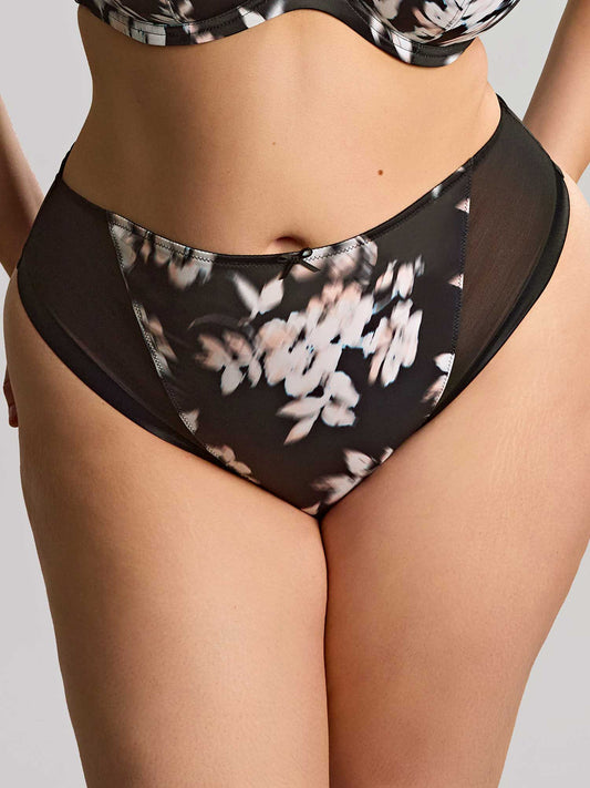 Bliss (SC) Brazilian Brief 10683A - Black Floral