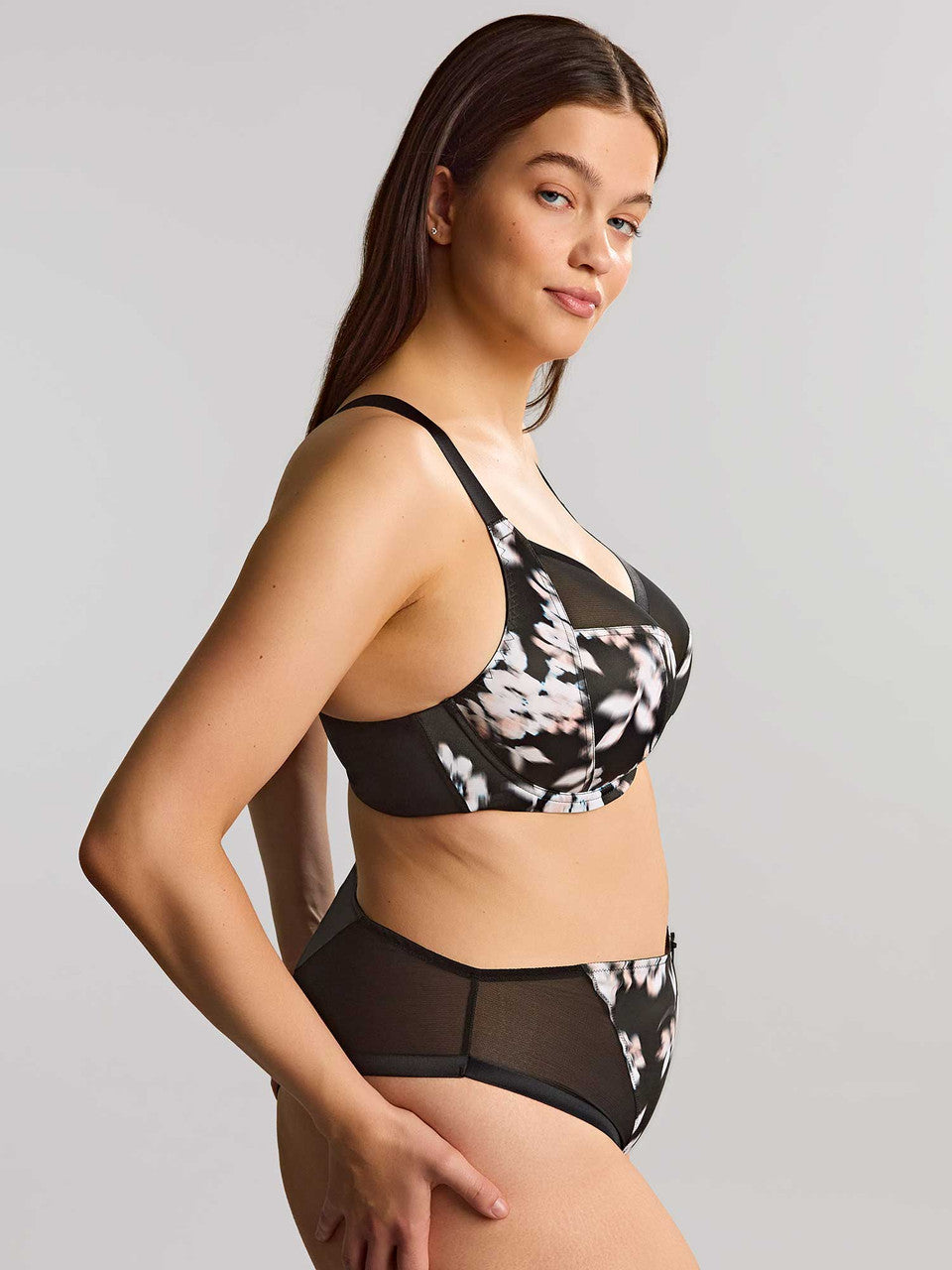 Bliss Full Cup Bra 10685B - Black Floral