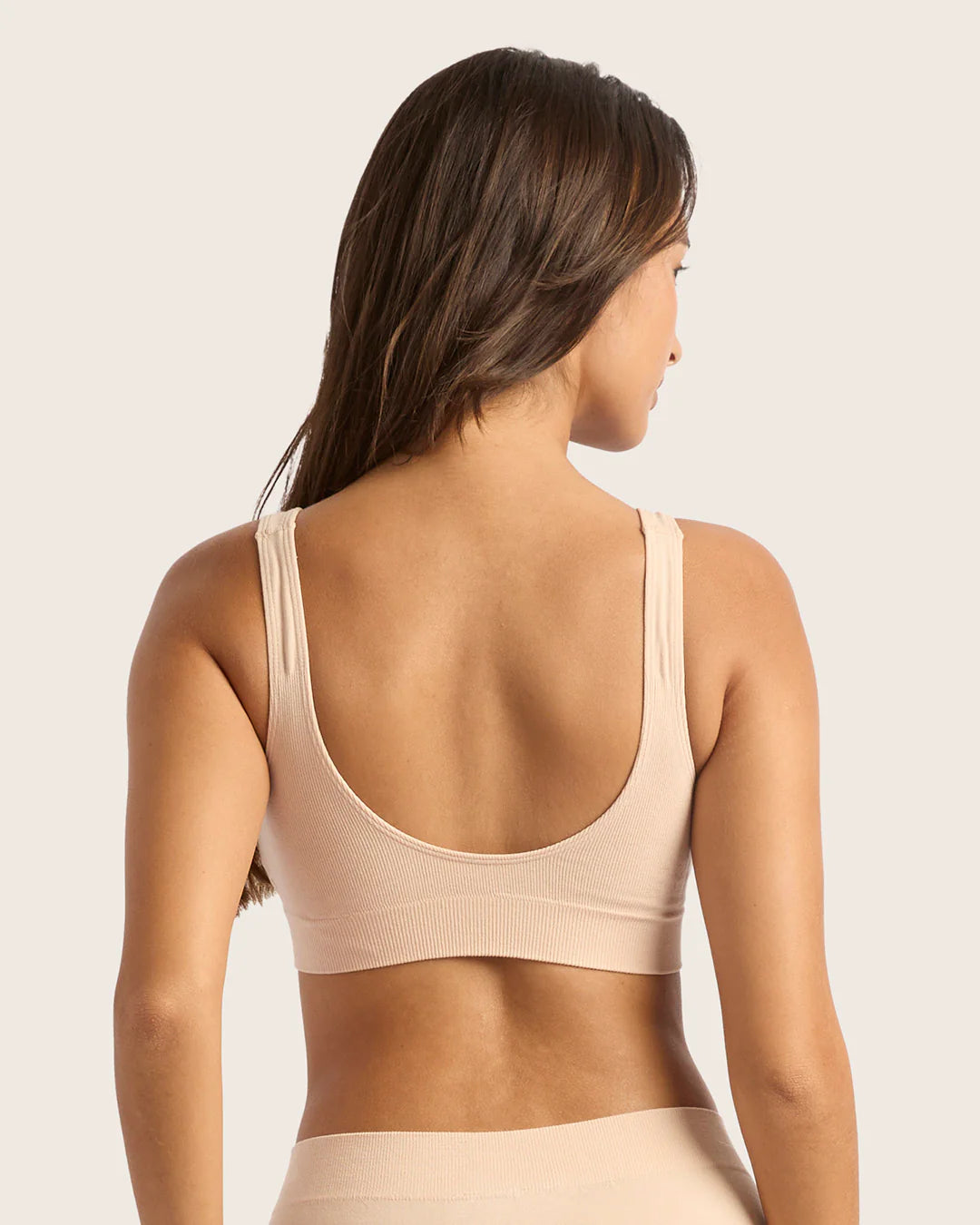 Wireless Bamboo T-shirt Crop Bra with Pads (B-D) BP B78000 - Shell