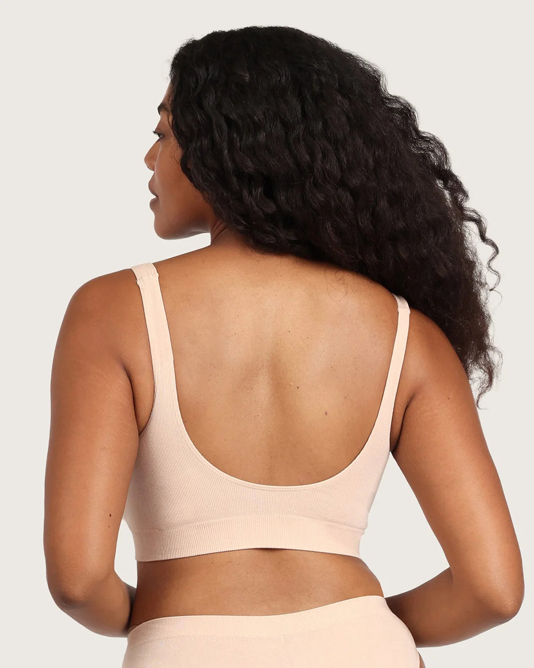 Wireless Bamboo T-shirt Crop Bra with Pads (B-D) BP B78000 - Shell