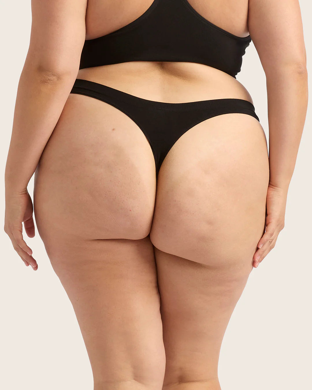 Boody Bamboo Seamfree Thong - Black