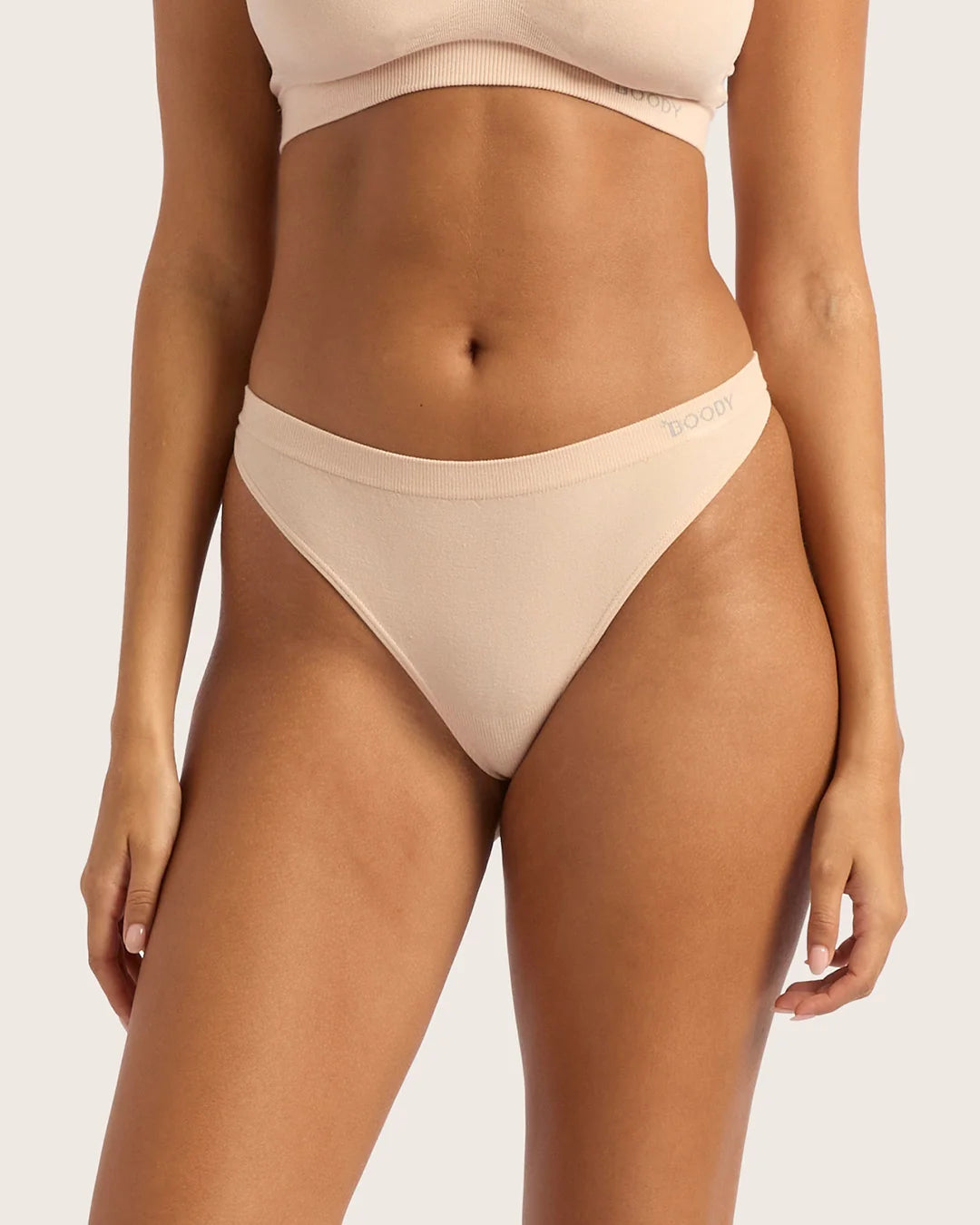 Boody Bamboo Seamfree Thong - Shell