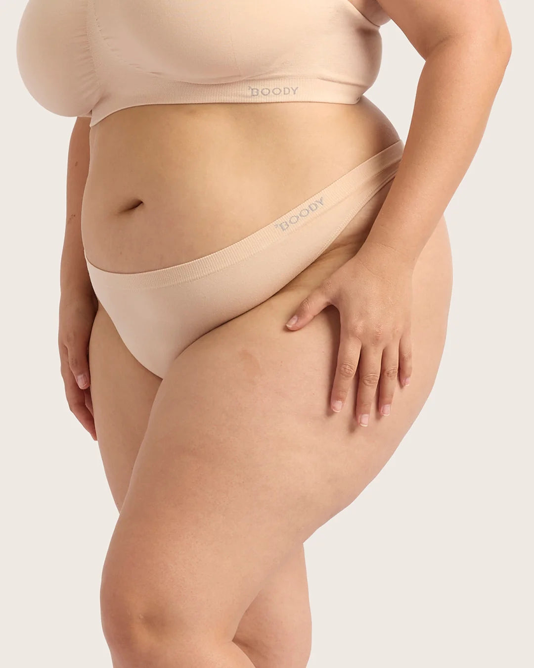 Boody Bamboo Seamfree Thong - Shell