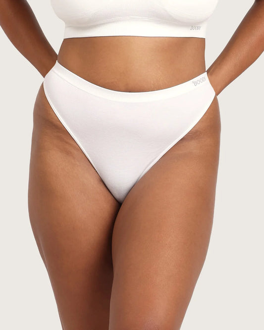 Boody Bamboo Seamfree Thong - White