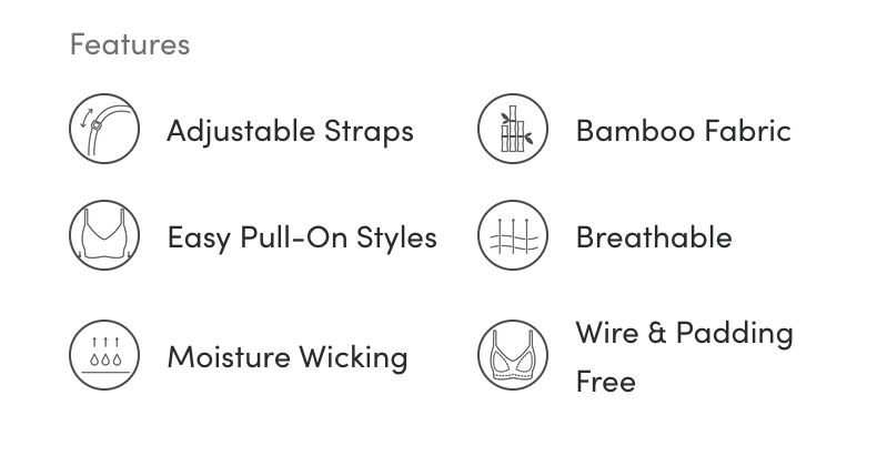 Wireless Bamboo Plunge T-shirt Bra (B-D) WPBF - Black