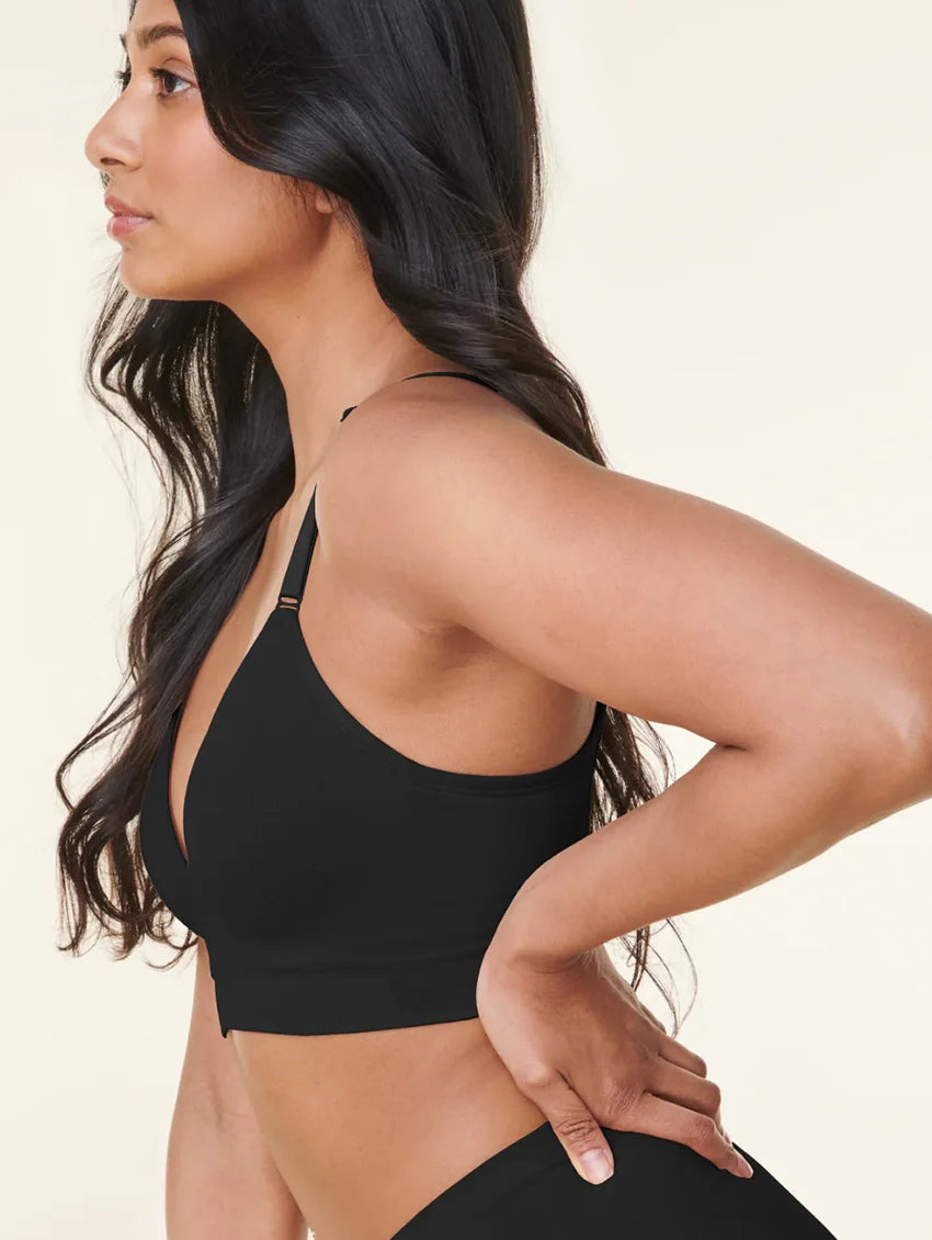 Everyday (X) Wireless Plunge T-shirt Bra 11060 - Black