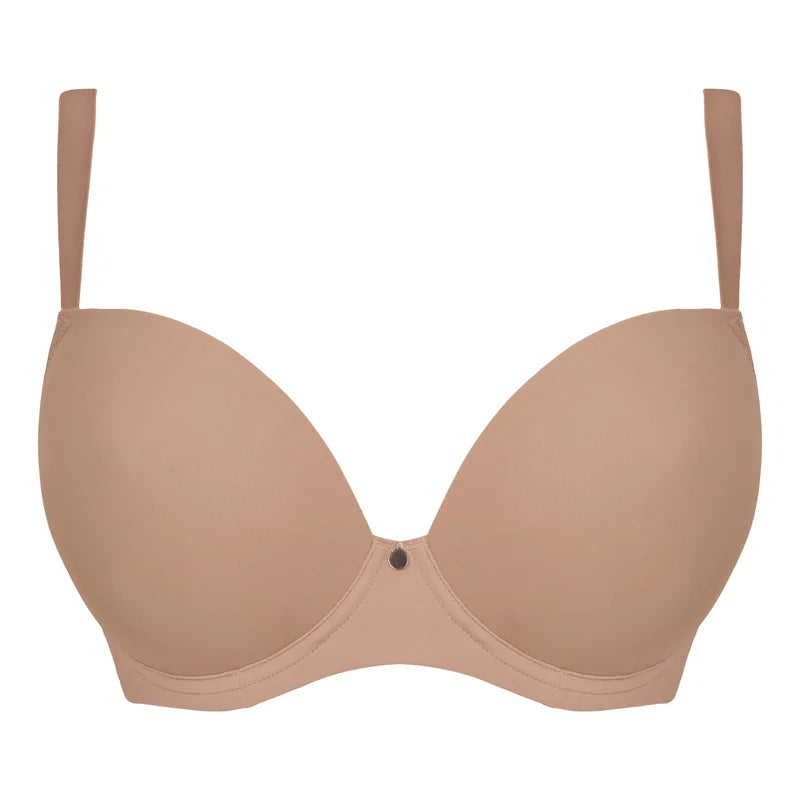 Smoothie Spacer Plunge T-shirt Bra - Latte