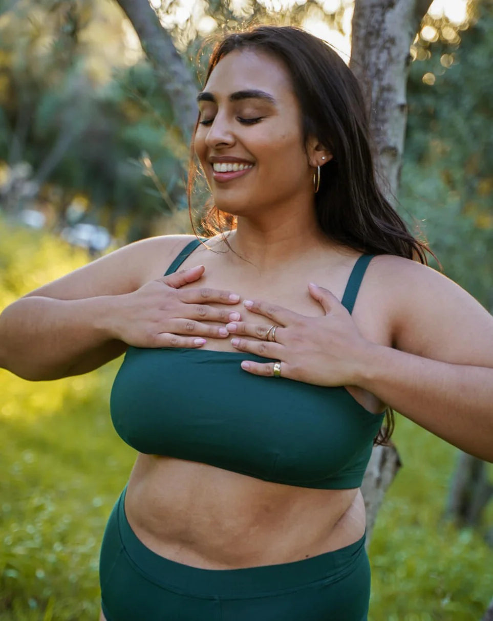 Mineral Wireless Tata Bralette - Green