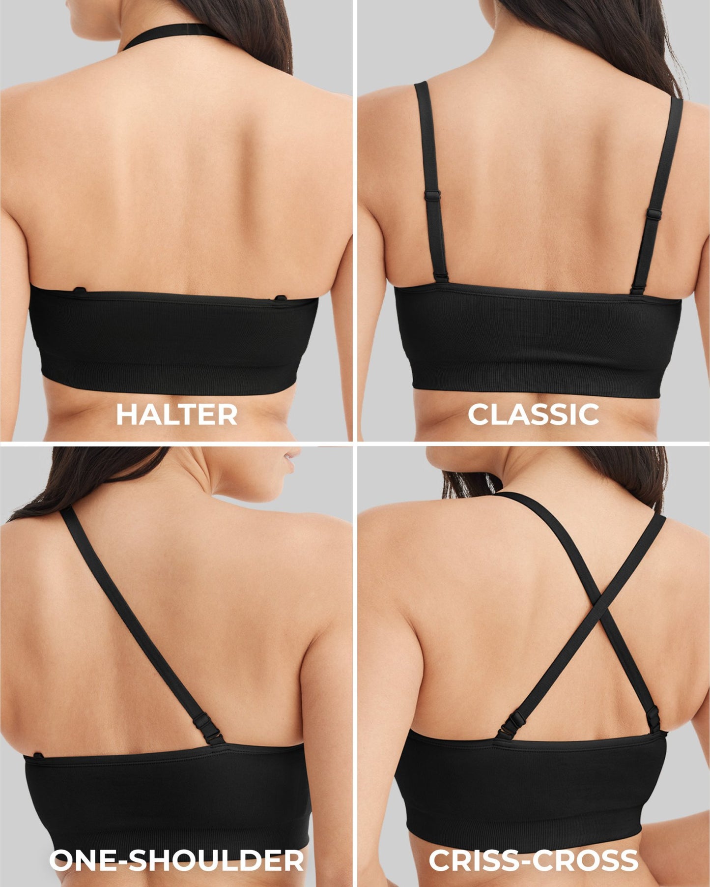 Seamfree Wireless Multiway Strapless Bandeau 20391 001 - Black