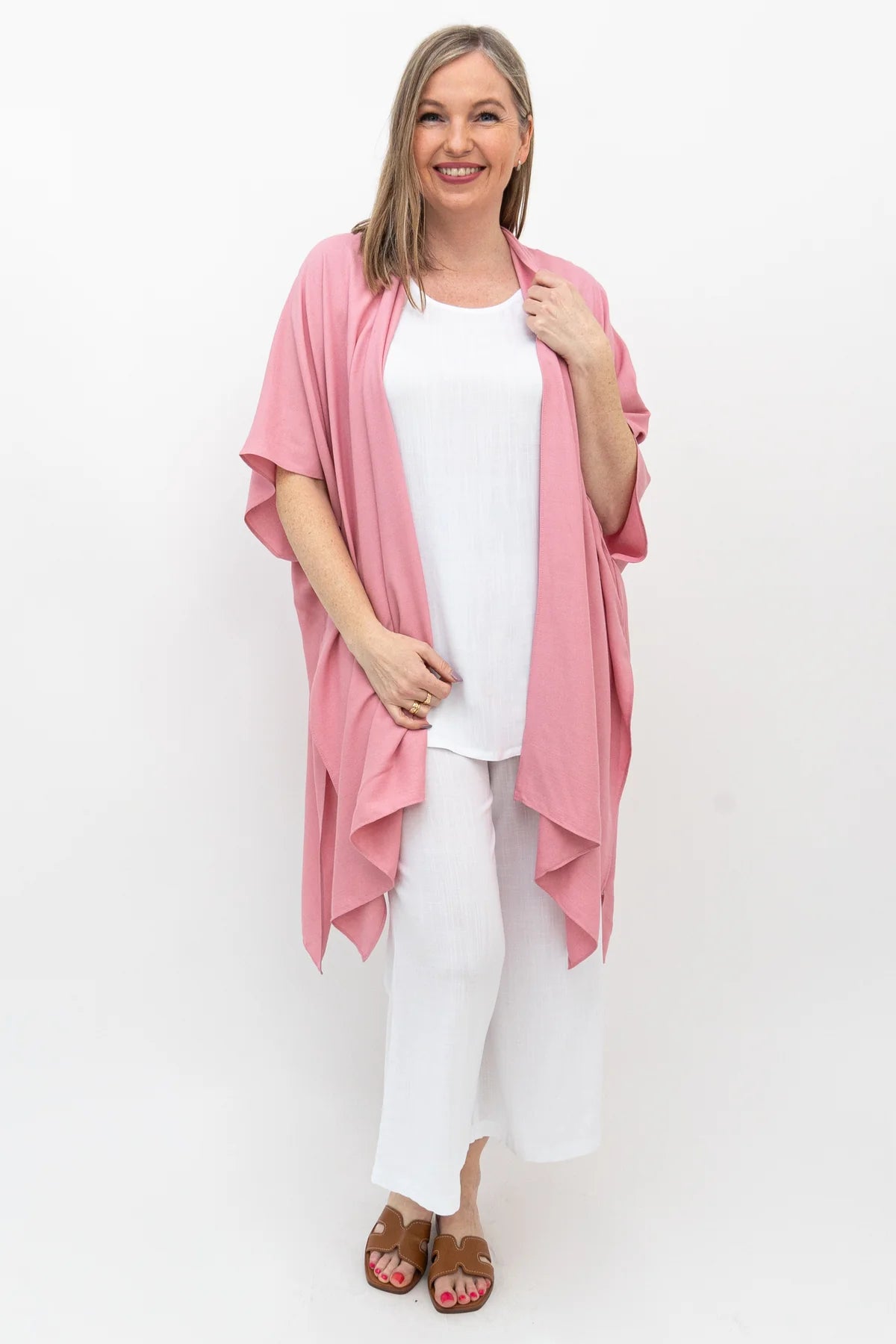 Darcy Kimono Cover Up - One Size - Solid Colours