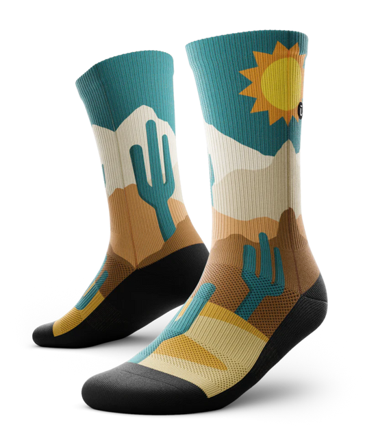 Deserted Unisex Performance Crew Socks