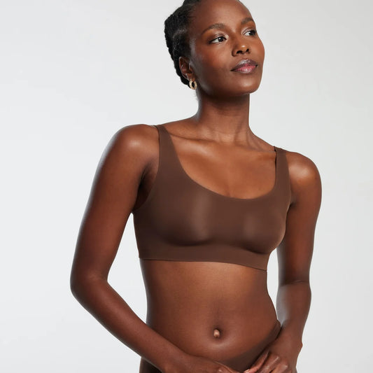 Bobbie Wireless Scoop T-shirt Bra - Umber